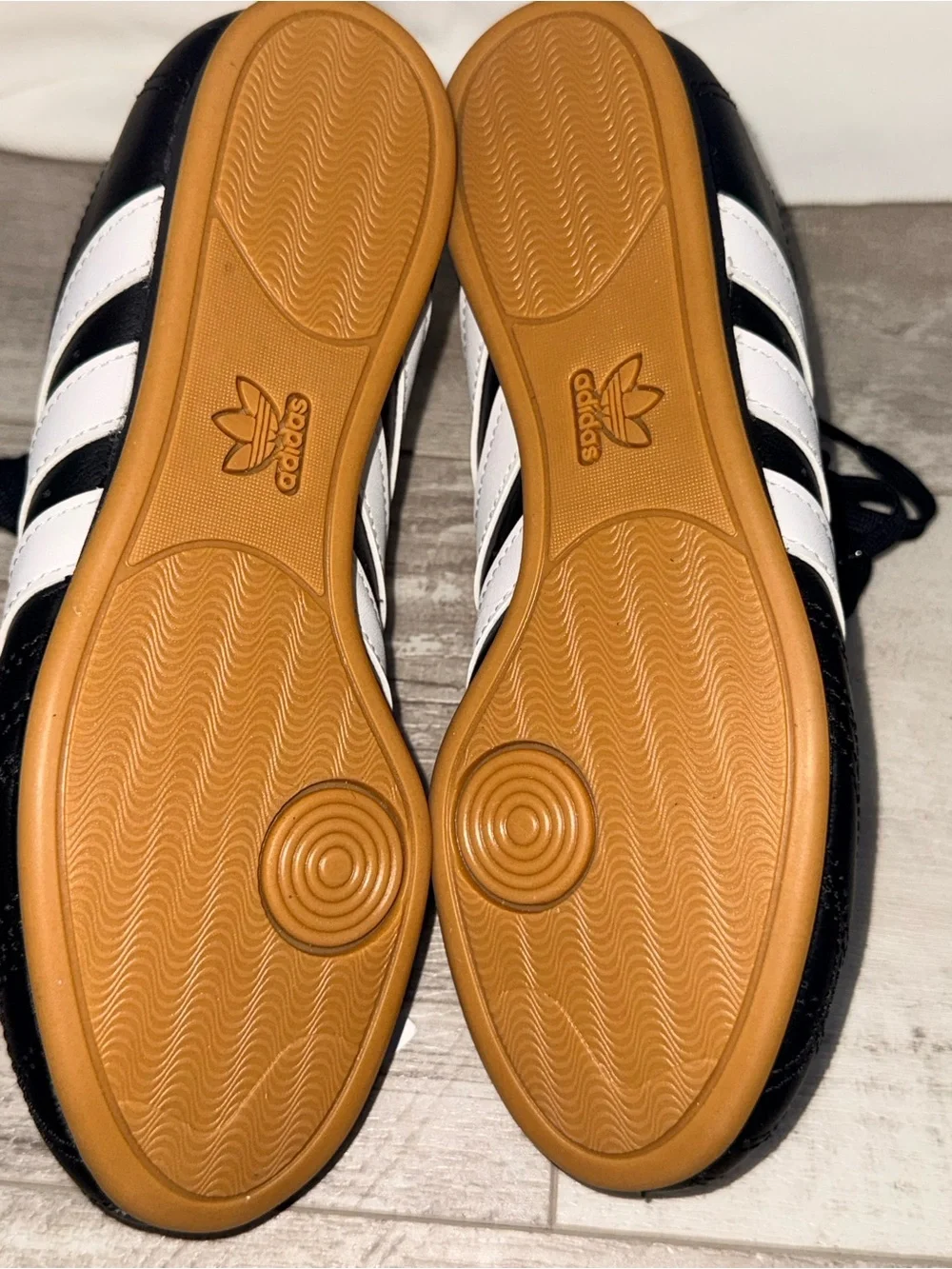 adidas Taekwondo Lace Black White Gum Shoes US 4 NEW